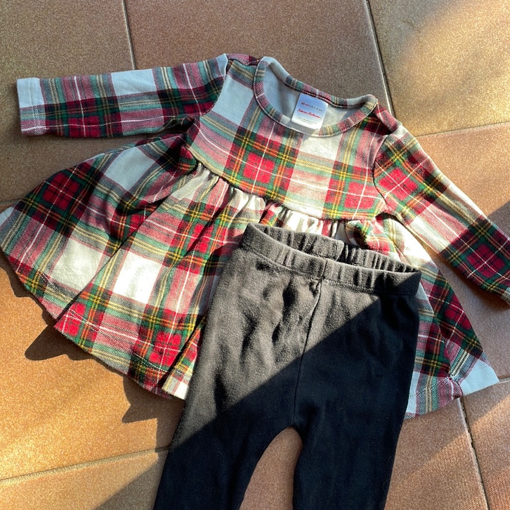 Hanna Andersson Holiday baby dress & leggings